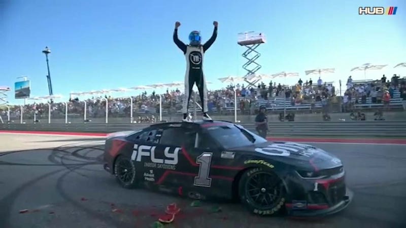 Justin Marks on Team Trackhouse's first victory